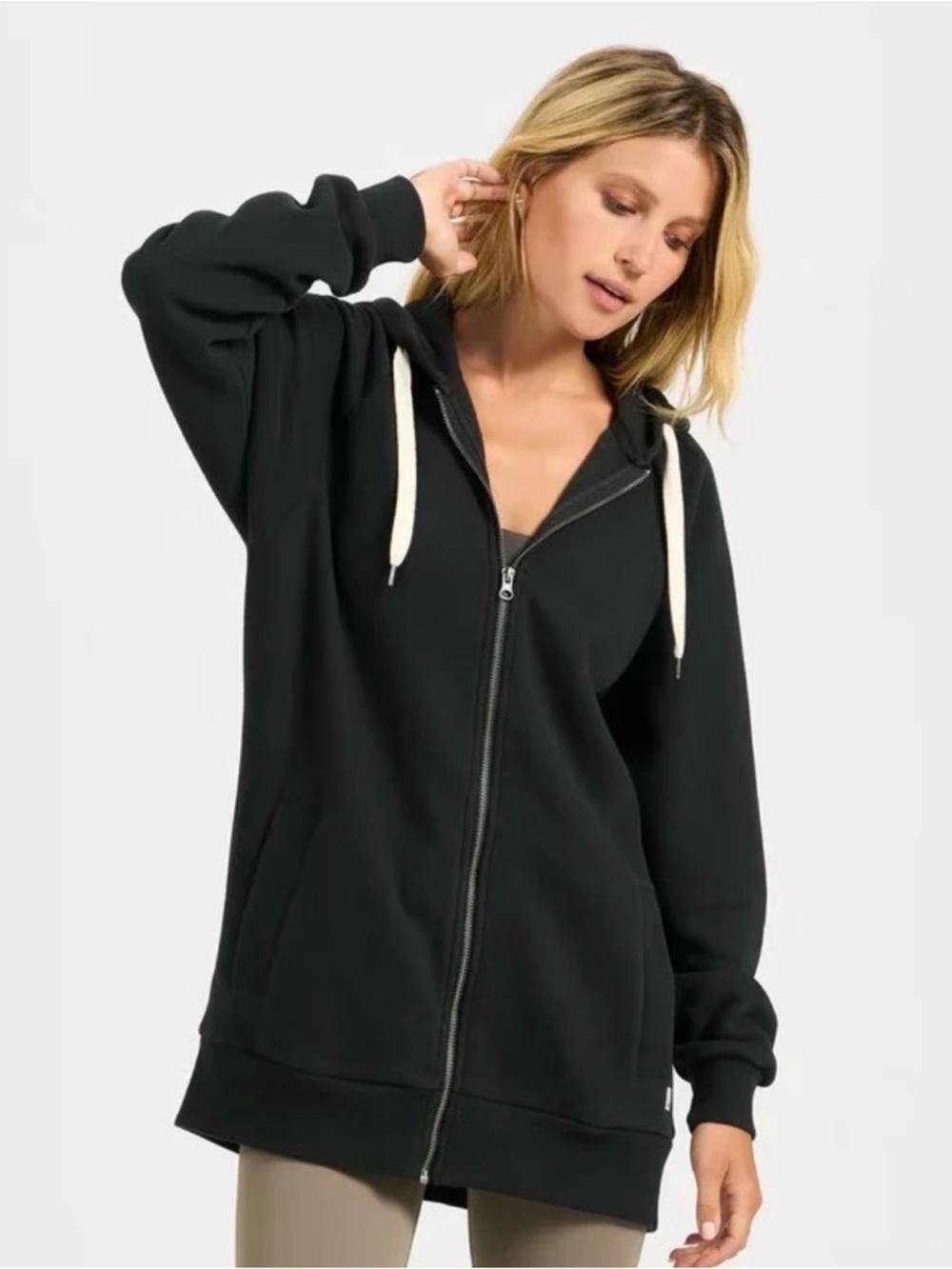Vuori Restore Oversized Hoodie in Black